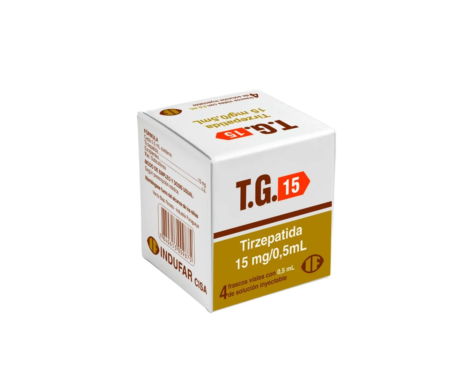 Tirzepatida TG 15MG/0,5ML - 04 Vial